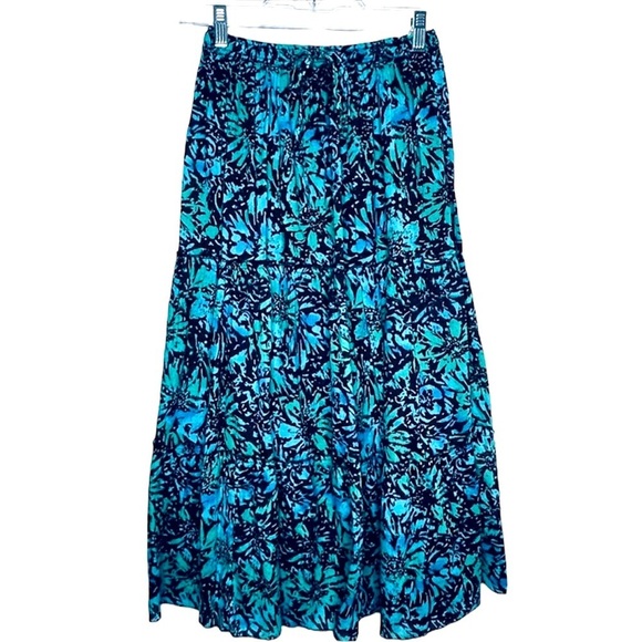 Vintage‎ Jane Ashley Maxi Skirt Petite Medium​ - Picture 1 of 10